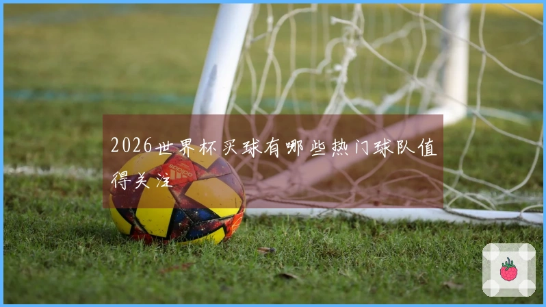 2026世界杯买球有哪些热门球队值得关注